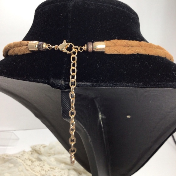 Est 1946 Potting Soil Brown Boho Wood Bead Choker Statement Necklace #C2 - Picture 3 of 7